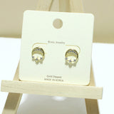 Gold Dipped, Dainty Star Accent Stud Earring