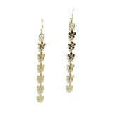 94927, DAINTY FLOWER DROP DANGLE EARRING