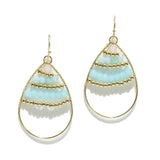 94930, TEARDROP BEADED EARRING