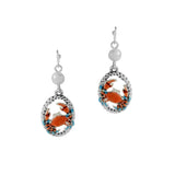 Epoxy Crab Dangle Earring