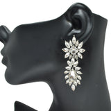 94968, MARQUISE RHINESTONE ACCENT EVENING EARRING