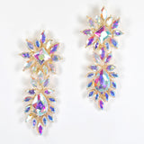 94968, MARQUISE RHINESTONE ACCENT EVENING EARRING