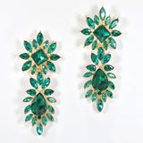 94968, MARQUISE RHINESTONE ACCENT EVENING EARRING