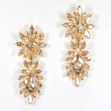 94968, MARQUISE RHINESTONE ACCENT EVENING EARRING