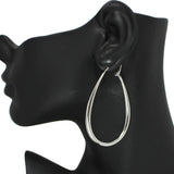 94990, TEARDROP SOLID HOOP EARRING
