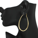 94990, TEARDROP SOLID HOOP EARRING