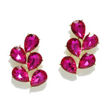 95006, TEARDROP RHINESTONE ACCENT EVENING EARRING, WEDDING, BRIDAL, PROM