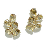 95006, TEARDROP RHINESTONE ACCENT EVENING EARRING, WEDDING, BRIDAL, PROM