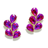 95006, TEARDROP RHINESTONE ACCENT EVENING EARRING, WEDDING, BRIDAL, PROM