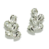 95006, TEARDROP RHINESTONE ACCENT EVENING EARRING, WEDDING, BRIDAL, PROM