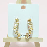 95017, TEARDROP RHINESTONE ACCENT EVENING DROP EARRING