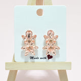 95018, MARQUISE RHINESTONE ACCENT EVENING EARRING, WEDDING, BRIDAL, PROM