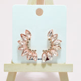 95019, MARQUISE RHINESTONE ACCENT EVENING EARRING