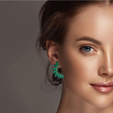 95019, MARQUISE RHINESTONE ACCENT EVENING EARRING