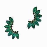 95019, MARQUISE RHINESTONE ACCENT EVENING EARRING