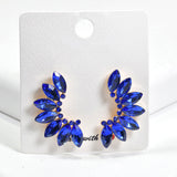 95019, MARQUISE RHINESTONE ACCENT EVENING EARRING
