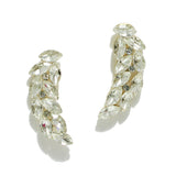 95040, MARQUISE RHINESTONE ACCENT EVENING EARRING