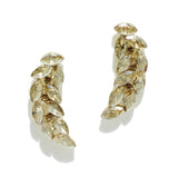 95040, MARQUISE RHINESTONE ACCENT EVENING EARRING