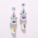 95046, RHINESTONE EVENING DANGLE EARRING