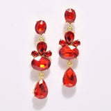 95046, RHINESTONE EVENING DANGLE EARRING