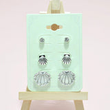 Seashell Stud Earring Set, SEA Life, Ocean Theme