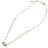 95118, GEOMETRIC TEXTURED ACCENT NECKLACE