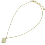 95119, HEART GEM STONE PENDANT NECKLACE, VALENTINE'S DAY