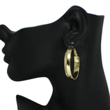 95170, 40MM THICK ROUND HOOP EARRING