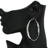 95171, 60MM THICK ROUND HOOP EARRING