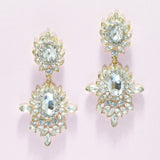 Rhinestone Evening Earring, Wedding, Bridal, Prom - view 2