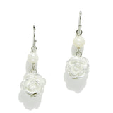 95184, ROSE FLOWER DANGLE EARRING