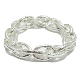 95219, SCRATCH METAL CHAIN STRETCH BRACELET