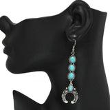 Western Squash Blossom Dangle Earring