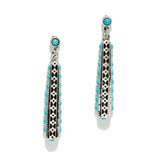 Western Turquoise Stone Accent Dangle Earring