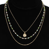 95297, DAINTY CHARM MULTI LAYERED NECKLACE