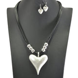 Scratch Heart Charm Necklace - view 2