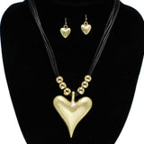 Scratch Heart Charm Necklace