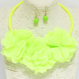 95313, COLORFUL FLOWER NECKLACE