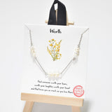 95326, GOLD DIPPED, "WORTH" DAINTY FRESHWATER PEARL NECKLACE