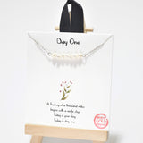 95327, GOLD DIPPED, "DAY ONE" DAINTY FRESHWATER PEARL NECKLACE