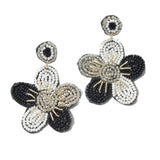 95375, FLOWER SEED BEAD EARRING