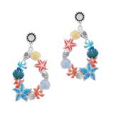 Starfish SEA Life Enamel Earring