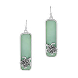 SEA Turtle Lucite Stone BAR Earring, SEA Life, Ocean Theme