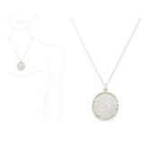 Starfish CUT OUT Round Pendant Necklace