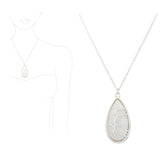 SEA Turtle CUT OUT Teardrop Pendant Necklace
