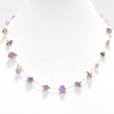 Natural CUT Semi Precious Stone Necklace - view 3