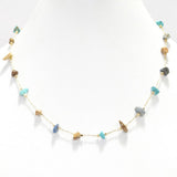 Natural CUT Semi Precious Stone Necklace