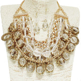 95500, ACRYLIC BALL ACCENT STATEMENT NECKLACE