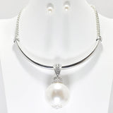 95639, CHUNKY SINGLE PEARL NECKLACE