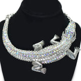95649, ALLIGATOR RHINESTONE NECKLACE